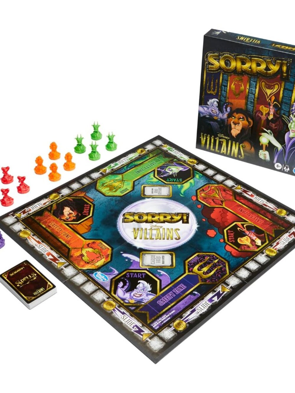 Gaming Sorry! Board Game: Disney Villains Edition Kids Game, Family Games for Ag - Picture 11 of 11
